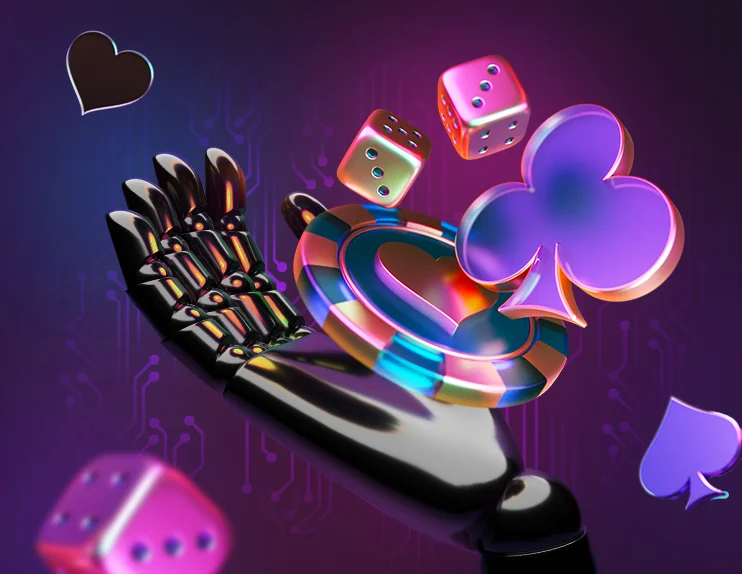 Mobile casino app on smartphone